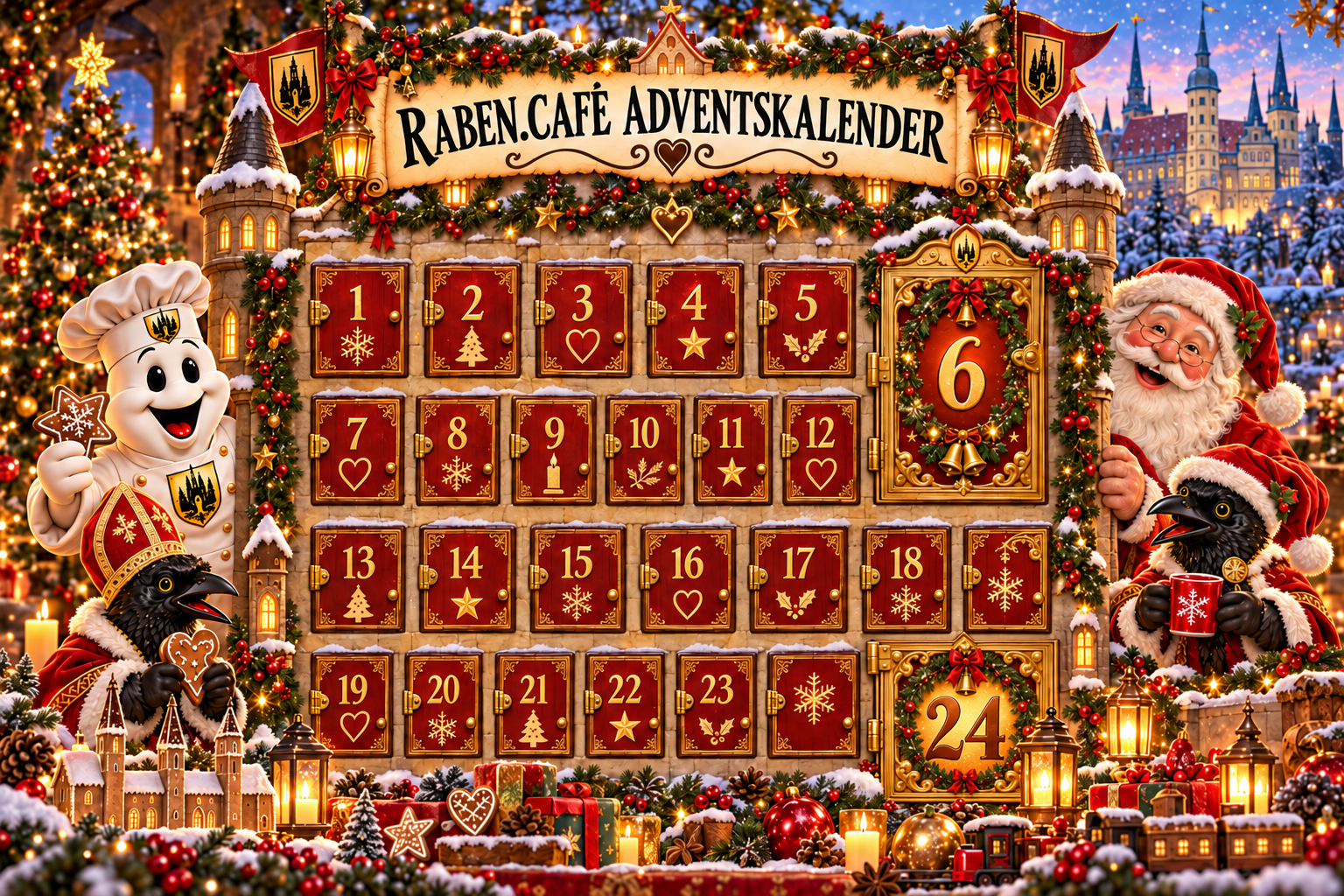 Adventskalender mit Boo und den Raben